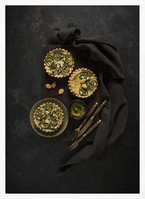 Zucchini tartlets Poster