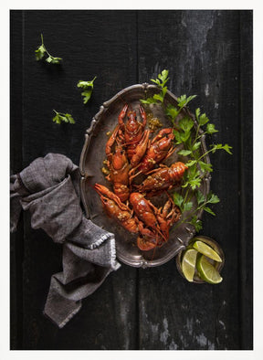 Crayfish and parsley Poster