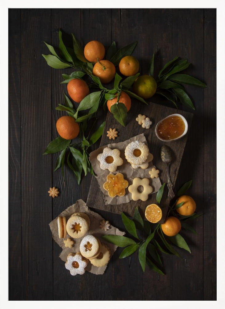 Mandarin Linzer Cookies Poster