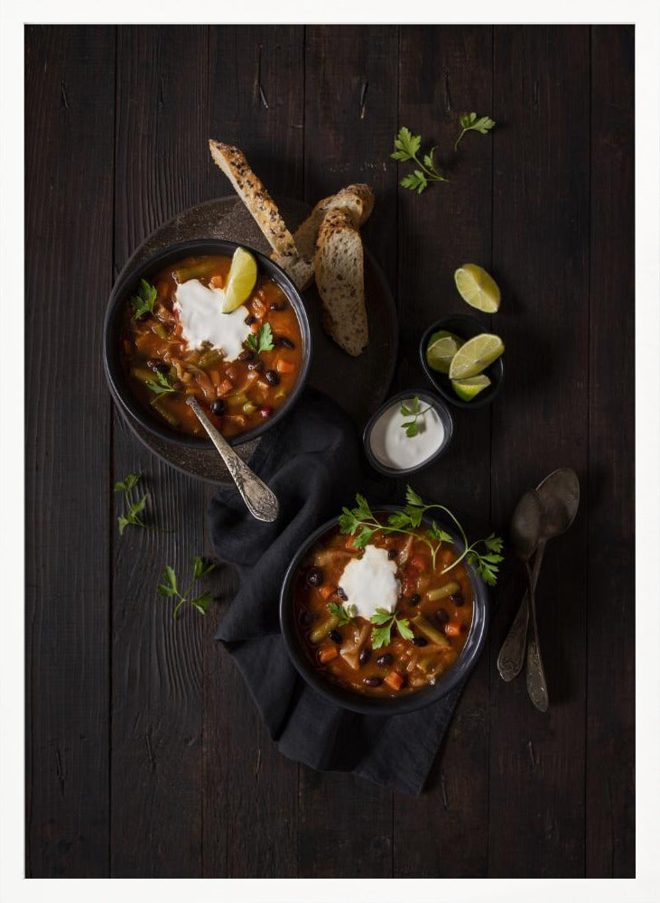 Black Beans and Cabbage Soup Poster