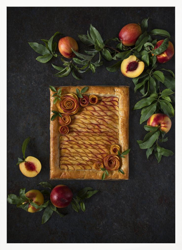 Peach roses tart Poster