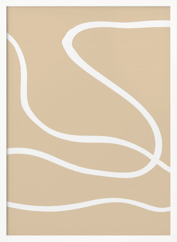 Beige Lines 01 Poster