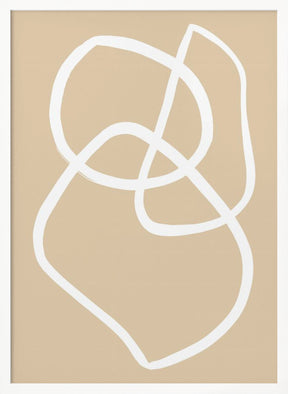 Beige Lines 03 Poster