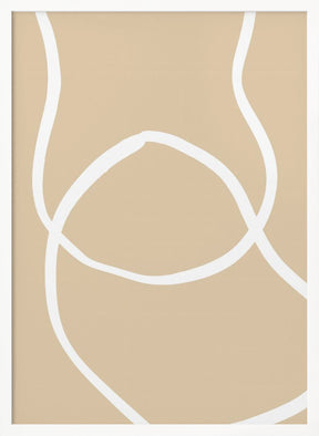 Beige Lines 04 Poster