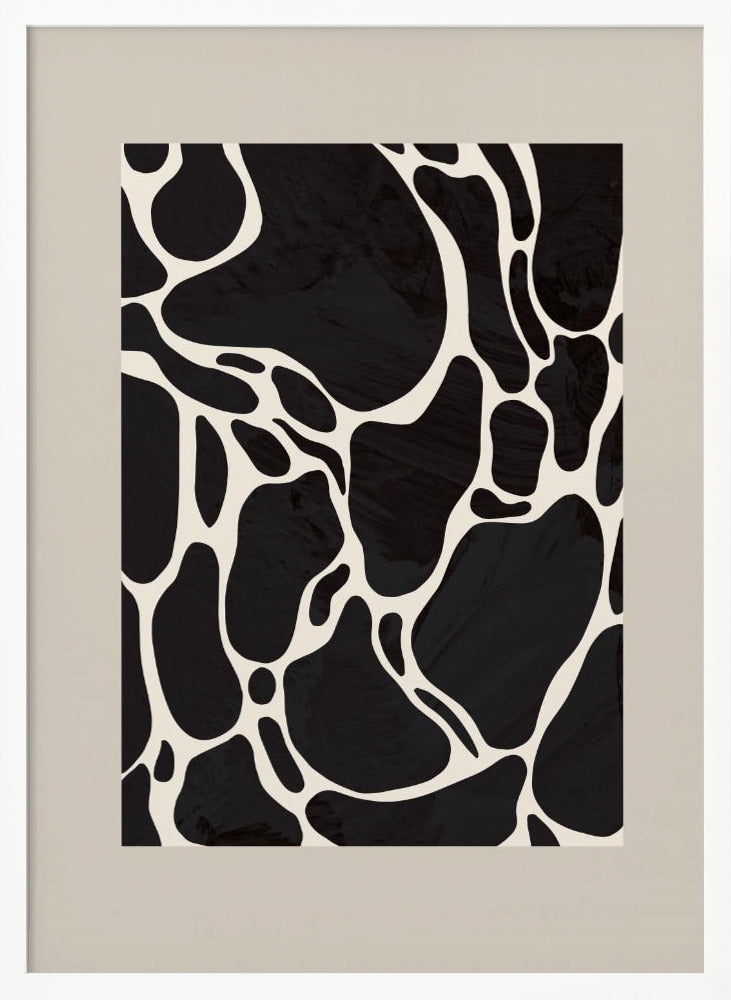 Giraffe Sand Poster