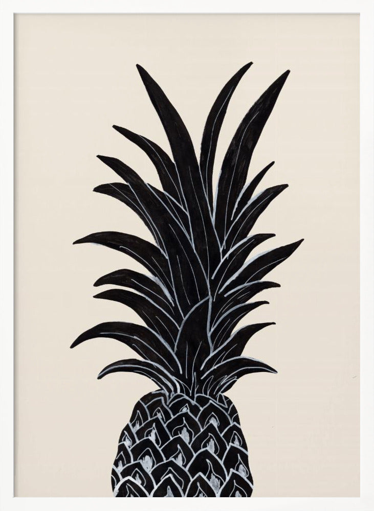 Black Pineapple Poster