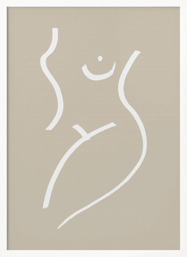 Body Sketch Sand Poster