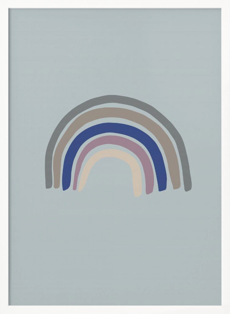 Rainbow Blue Poster