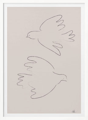 Two Doves Poster