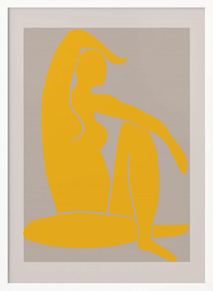 Yellow Figure Poster