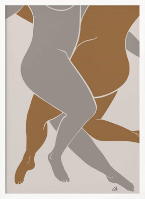 Lovers Beige Poster