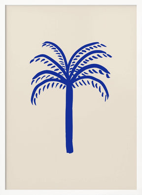 Blue Palm Poster