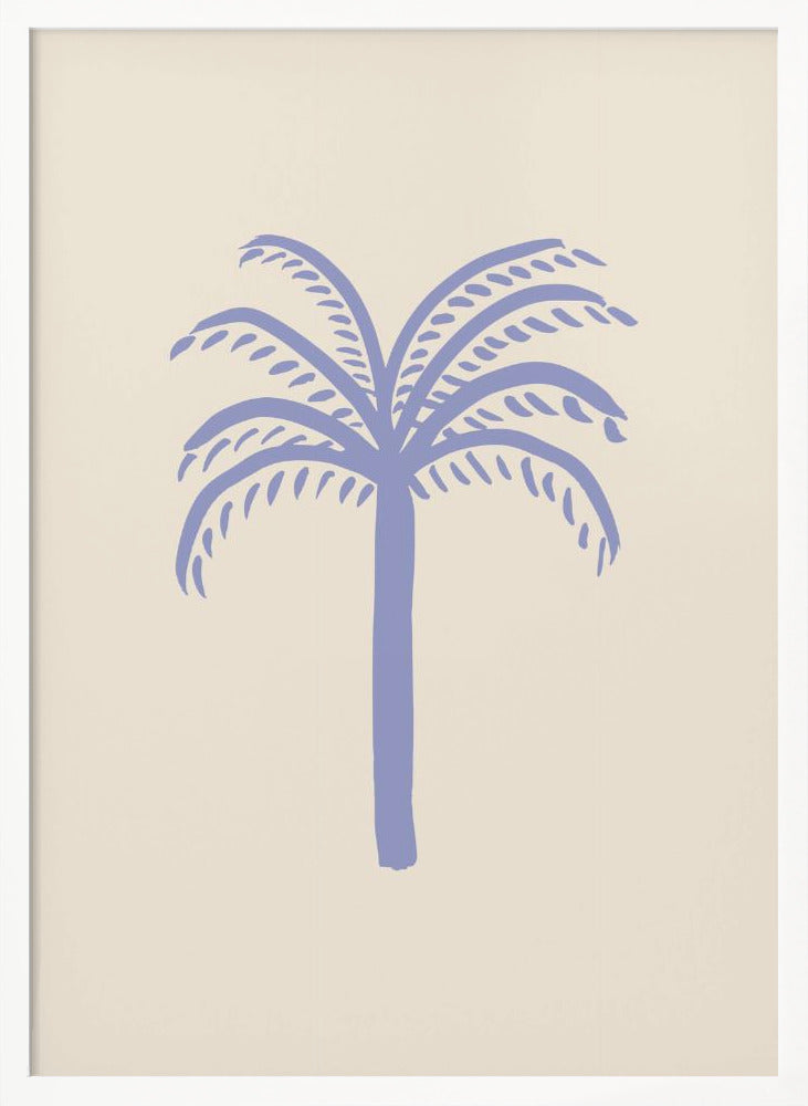 Lilac Palm Poster