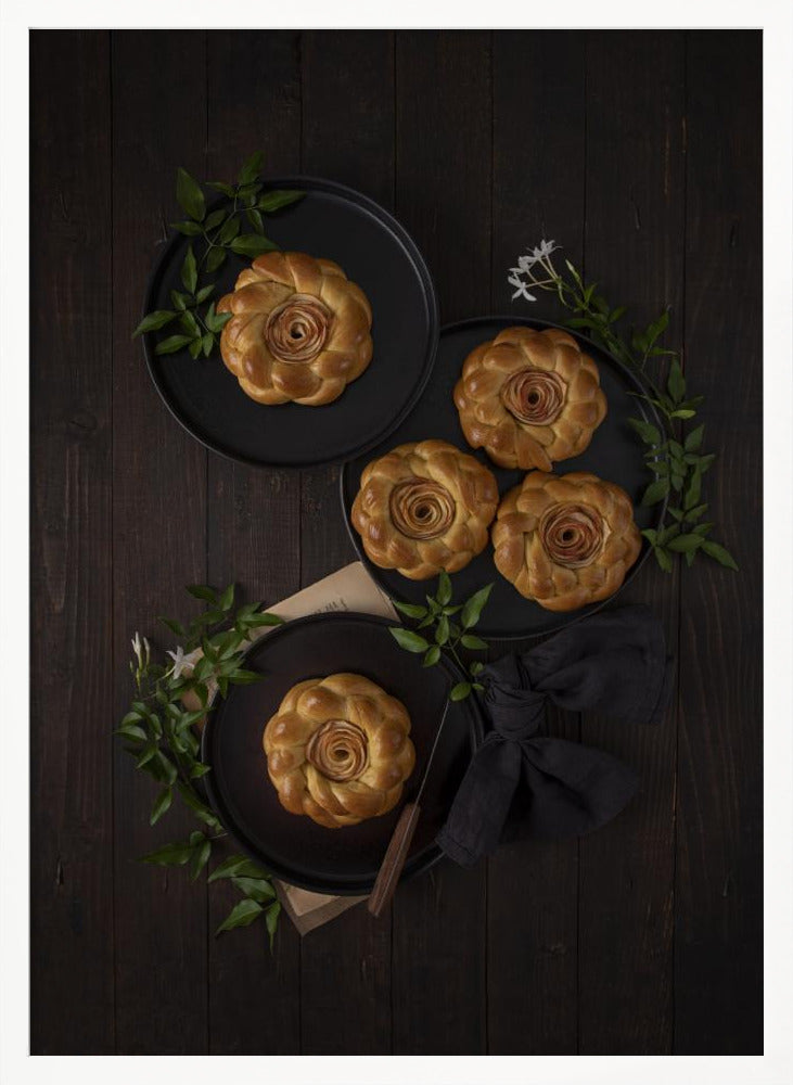 Apple cinnamon braided rolls Poster