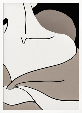 matisse_shoulder_vector_002_Black Poster