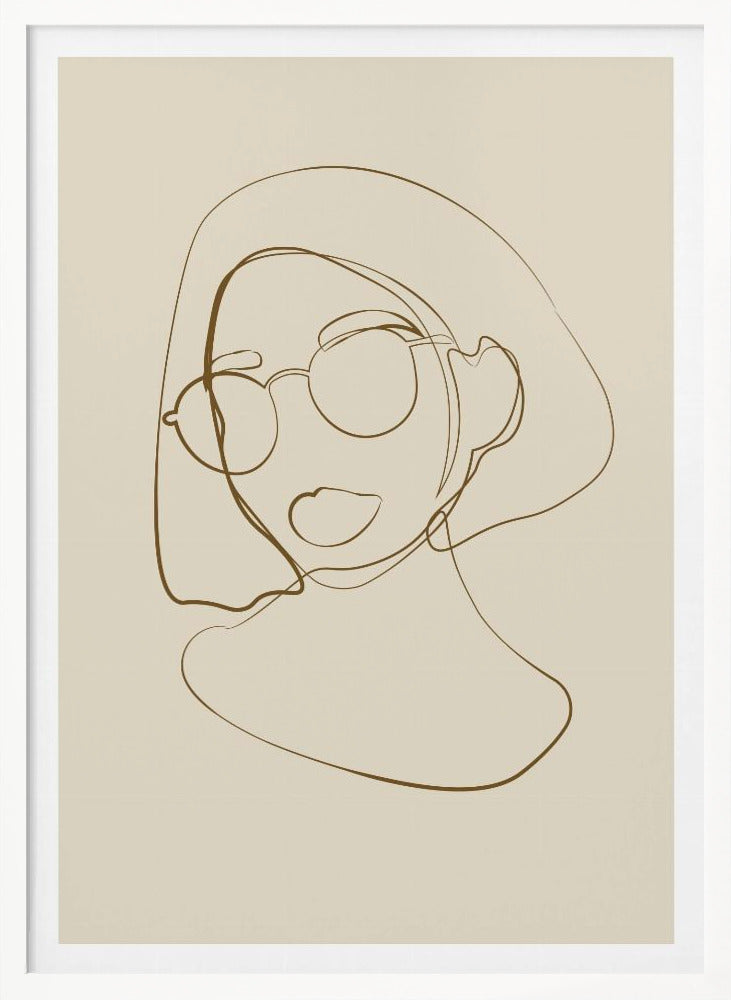 Female portrait Poster