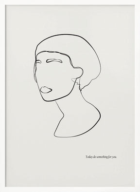 Abstract female portrait Poster