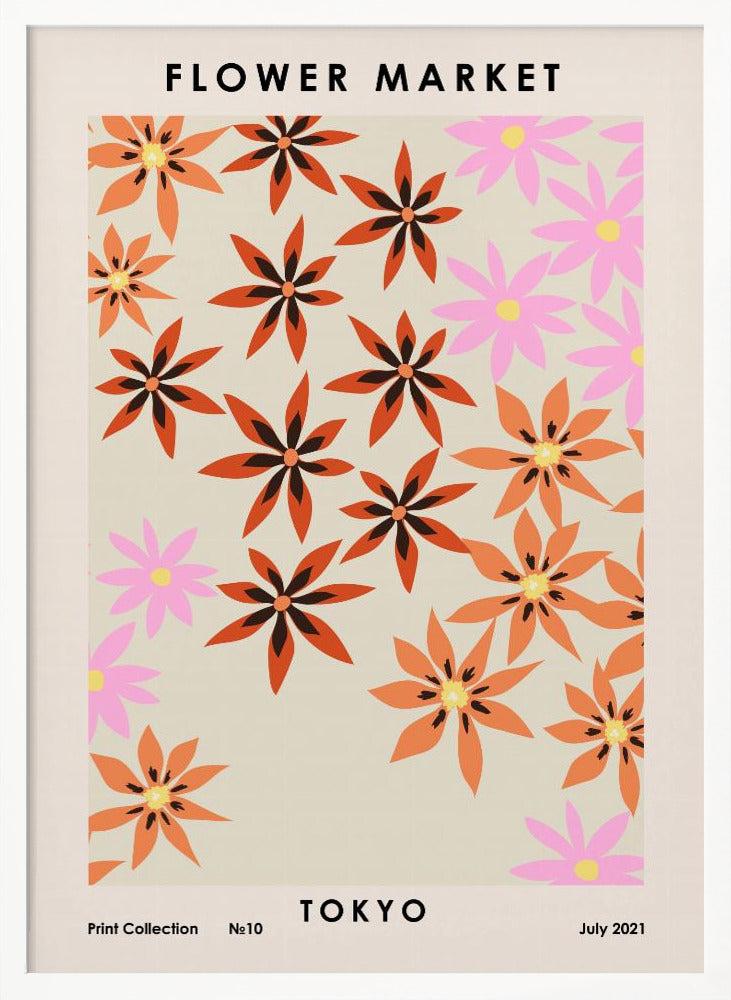Flower Market Tokyo Poster