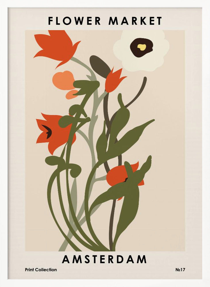Flower Market Amsterdam Poster