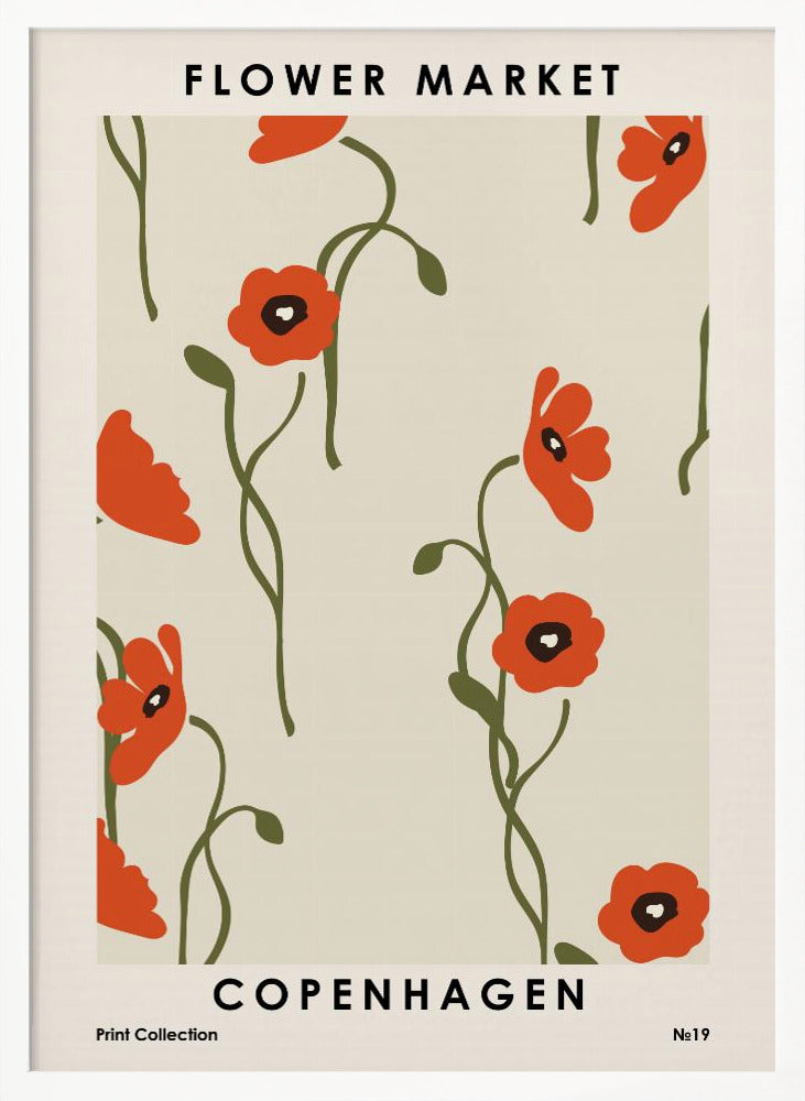 Flower Market Copenhagen Poster