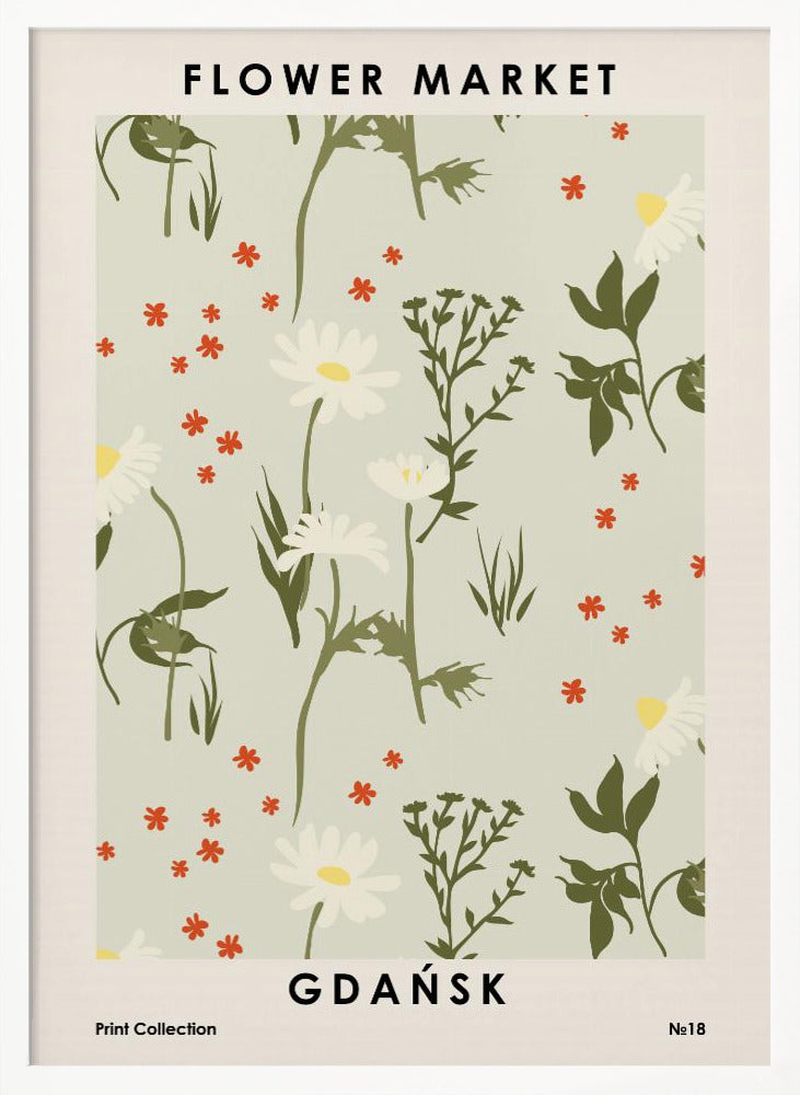 Flower Market Gdańsk Poster