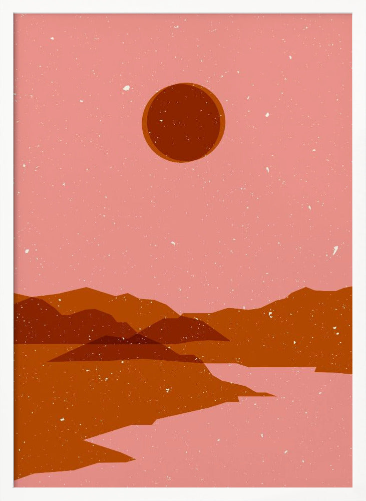 Moon  landscape Poster