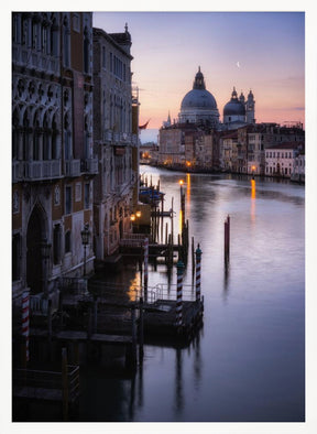 Venice, sunrise from the Academia bridge Poster