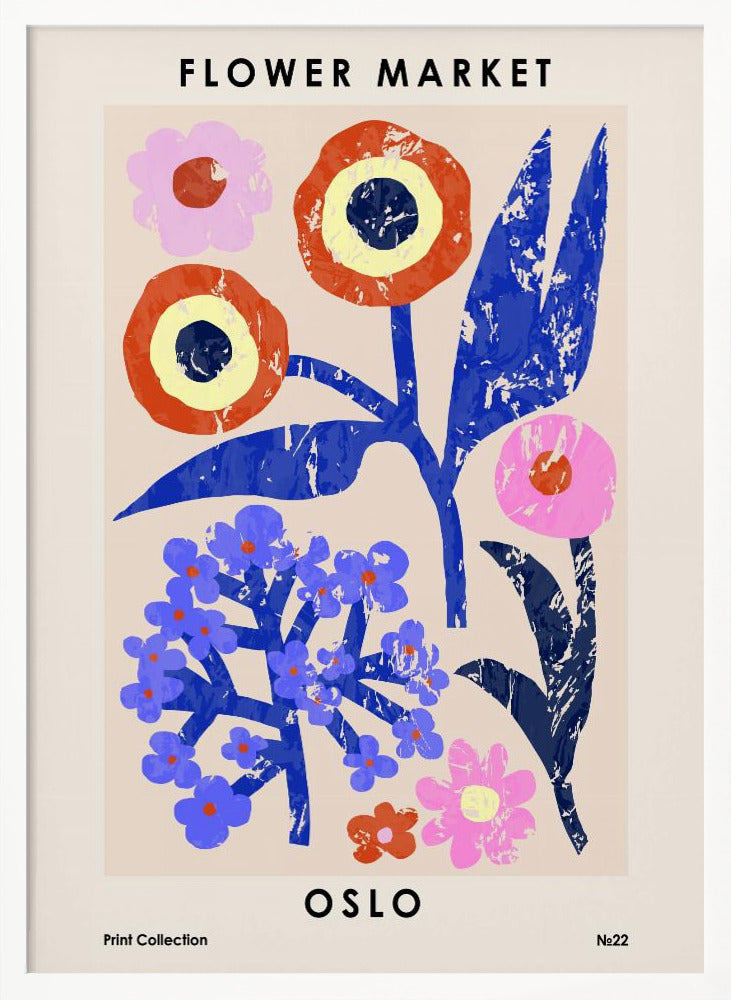 Flower Market. Oslo Poster
