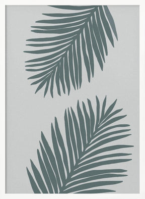 Palm Leaf Gray with tint of green 02Palm Leaf Color Matched 02 Poster