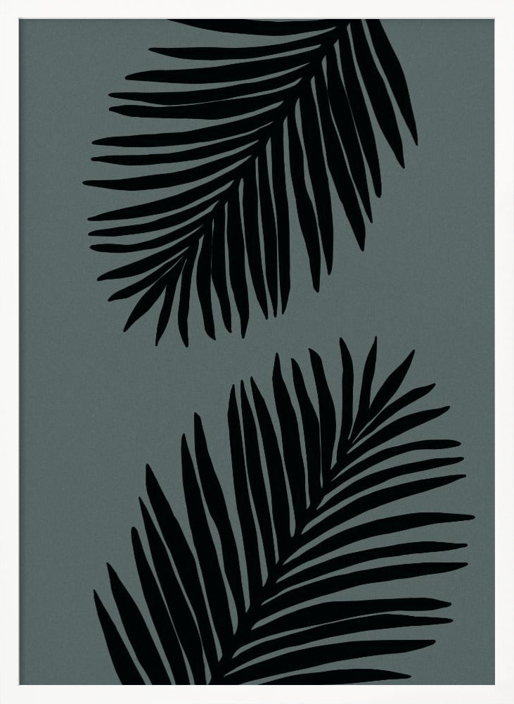 Palm Leaf Gray with tint of green 03 Poster