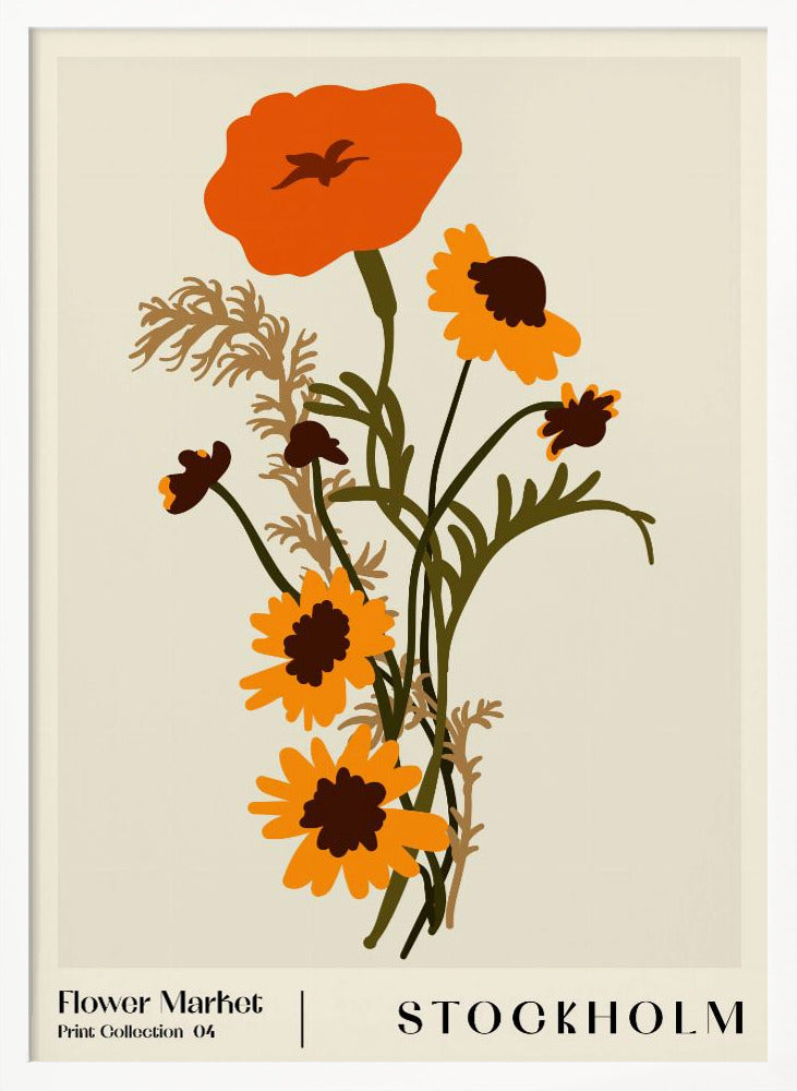 Flower Market. Stockholm Poster
