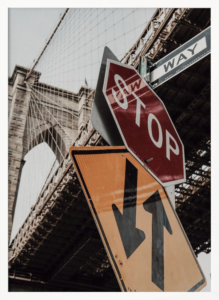 Brooklyn Bridge Stop Poster