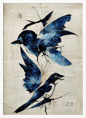 Blue Birds Poster