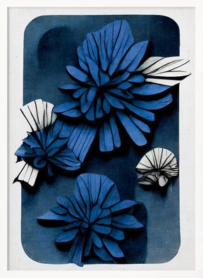 Blue Blossoms Poster