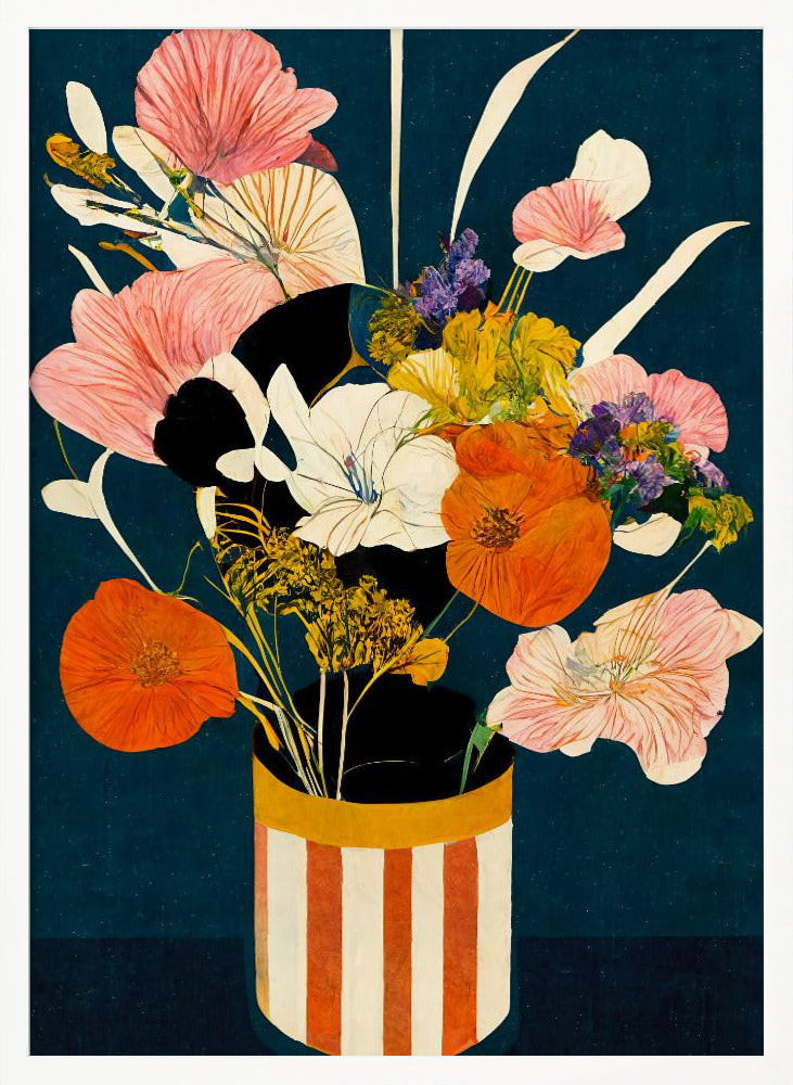 Flowers At Night Poster