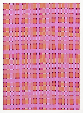 Pink Plaid Poster