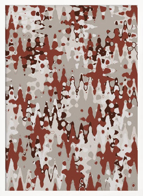 Liquid Beige Brown Pattern Poster