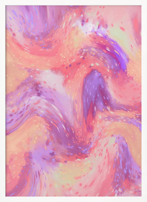 Pastel Space Pattern Poster