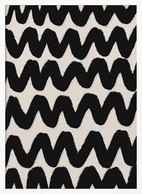 Thick Waves Pattern Poster