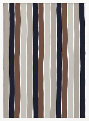 Gentle Color Stripes Poster