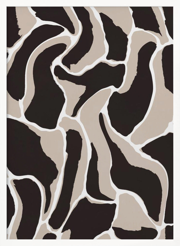 Brown Animal Pattern Poster