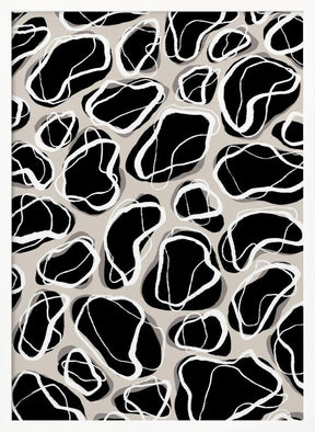 Back Stones Pattern Poster