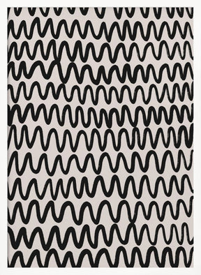 Marker Wavey Pattern Poster