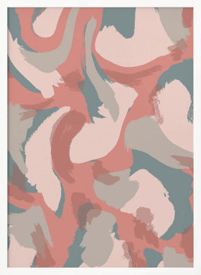 Pastel Strokes Pattern Poster