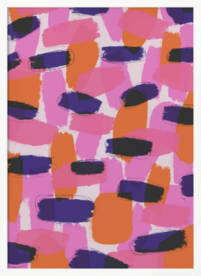 Pink And Purple Strokes Poster