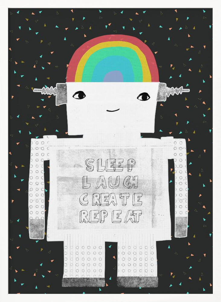 Sleep Laugh Create Repeat Poster