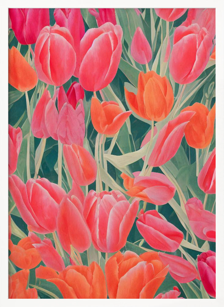 Pink Tulips Poster