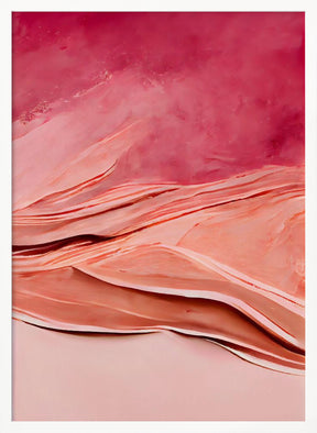 Abstract Thick Pink Color Poster