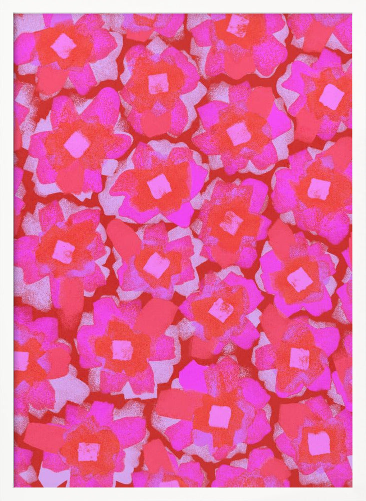 Cute Pink Flowers Poster