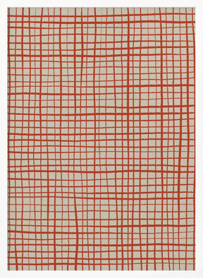 Hand Drawn Grid Pattern Poster